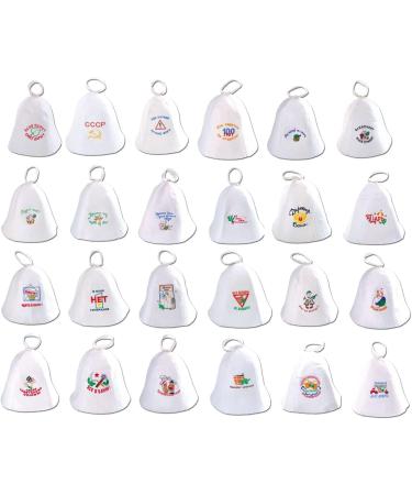 GMMH Saunahut - Russian Design Wool Felt Sauna Cap for Men & Women | 60 Pieces Pack - Buy Online on GoSupps.com