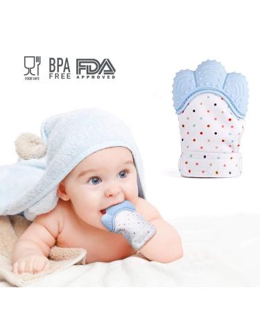 Buy Aranticy Baby Teething Glove - 2 Pack Silicone Mitts | Soothing Pain Relief & Protection for Teething Babies - Buy Online on GoSupps.com