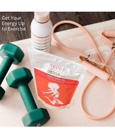  Happy Detox Tea Energy-Boost Tea - Happy Detox Tea - 4 Week Treatment - 28 Sachets - Buy Online on GoSupps.com