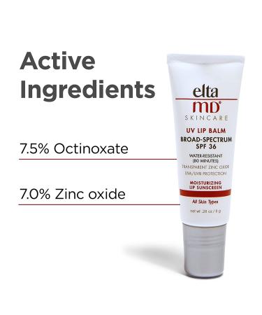 EltaMD UV Lip Balm SPF 36 - Moisturizing Zinc Oxide Lip Sunscreen - Buy Online on GoSupps.com