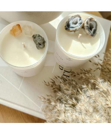 Buy Agate Geode Crystal Candle | Unique Home Decor | International Shipping Available - Buy Online on GoSupps.com