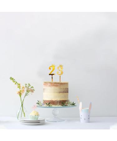 10PCS Gold Acrylic Number Cake Topper 0-9 Numbers DIY Number Birthday Cake Topper with Crown 0-9 Cake Number Toppers for Wedding Birthday Cake Baby Shower Party - Buy Online on GoSupps.com