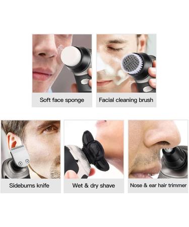 Buy 5 in 1 Electric Razor for Men - Cordless Bald Head Shaver & Beard Trimmer | USB Charging 4D Rotary Shaver - Buy Online on GoSupps.com