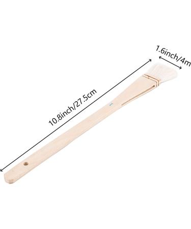 ZEONHEI 8 PCS 1 Inch Flat Hake Brushes Set - Soft Goat Hair, Solid Wooden Handle - for Watercolor, Pottery, Painting Arts - Buy Online on GoSupps.com