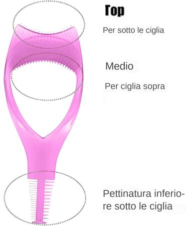 Mascara applicator protection eyelid mascara eyelash shield mascara protection eyelash comb eyelash comb eyelash tool mascara shield portable tool for separating the Pink - Buy Online on GoSupps.com