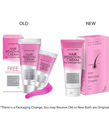 Hair Removal Cream for Intimate Skin women 60gm with After Wax Soothing Serum with Vitamin C 30gm - Buy Online on GoSupps.com