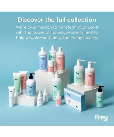 FREY Laundry Set - Eco-Friendly Concentrated Liquid Detergent & Natural Dryer Sheets | Sandalwood Bergamot & Clove Scent - International Shipping Available - Buy Online on GoSupps.com