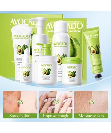 Avocado Skin Care Set | 8-in-1 Kit with Cleanser Face Cream & More | Perfect Birthday & Christmas Gifts for Teen Girls - Buy Online on GoSupps.com