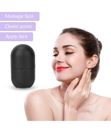 Reusable Cryo Cup for Ice Cream Sundaes & Muscle Relief | Freezable Massage Tool for Pain Sprains & Inflammation - Pure Black - Buy Online on GoSupps.com