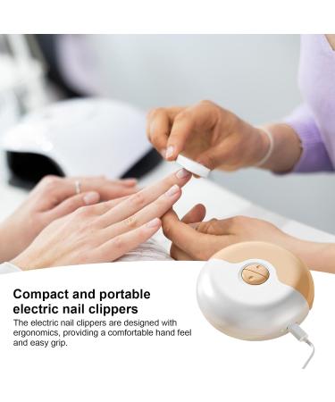 Automatic Nail Clipper - Nail Trimmer Nail Polisher 2 in-1 USB Rechargeable Nail Clippers with Catcher 2 in-1 Nail File for Baby Kids Seniors Newborn Adult Yellow - Buy Online on GoSupps.com