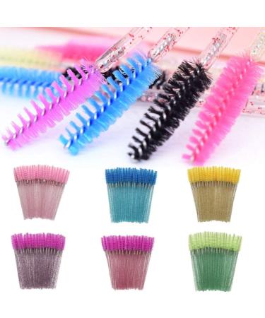 Makeup Brush Tool Kits 50 PCS Disposable Eyelash Brushes Mascara Wands Eye Lash Eyebrow Applicator Cosmetic (Purple) - Buy Online on GoSupps.com