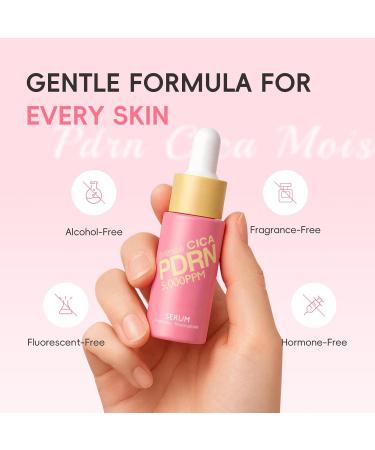 PDRN & Centella Face Serum 5000ppm Salmon PDRN & CICA Facial Serum with Niacinamide & Vitamin C Silky Hydrating Serum to Support Barrier Smooth Texture & Boost Radiance For All Skin Types 17 ml - Buy Online on GoSupps.com
