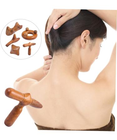 TOVINANNA 10pcs Sandalwood Massager Set - Face Neck Foot & Muscle Triangular Pillow for Spa Relaxation - Buy Online on GoSupps.com