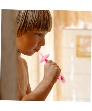 Fomiyes Portable Children's Toothbrush Accessories - Manual Travel Suit with Silicone Finger Brush - Progressive Pink Toddler Cleaning Brush (1 Pack) - Buy Online on GoSupps.com