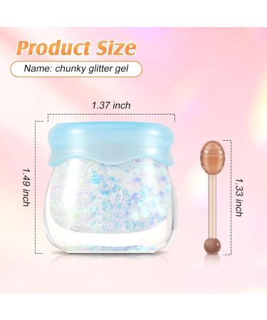 Buy Boobeen Glitter Cream Eyeshadow Gel | Long Lasting Chunky Glitter for Face & Body | Sparkling Makeup for Festivals & Parties - International Shipping Available - Buy Online on GoSupps.com