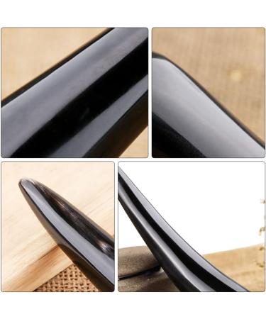 FOMIYES Foot Massage Device - GUA Sha Scraping Plate for Face & Body | Mini Neck Massager Tool | Spa & Home Use | 13x2cm Black - Buy Online on GoSupps.com