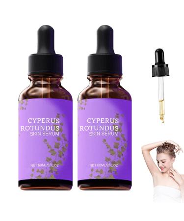 2PCS Cyperus Rotundus Skin Serum Cyprus Rotundus Oil for Hair Removal Natural Organic Moisturizing Body Oil Suitable for All Skin Types