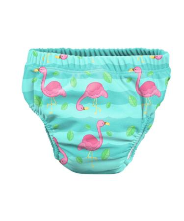 PSS!- Baby swimming pants - Model Pink Flamingo - For babies from 3 to 8 kg - L - L - Unisex - Multi -colored design - absorbent and reusable - waterproof and convenient - 1 piece of pink L