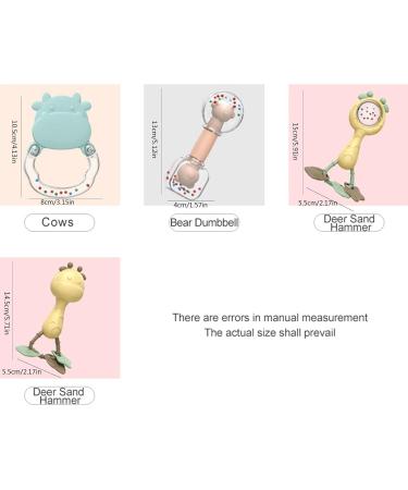 Baby Rattling Bite Ring | Infant Gripping & Rotating Rattler Toy | Sensory Music Toy for Early Development | Perfect Newborn Birthday Gift | 13-Piece Storage Box Set - Buy Online on GoSupps.com