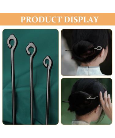 Beaupretty Wooden Hair Sticks Chinese Chopstick Hair Pins Retro Hair Sticks Hair Bun - Buy Online on GoSupps.com