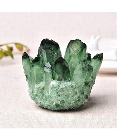 Natural Crystal Rough Beautiful Natural Green Ghost Phantom Quartz Cluster Raw Ores Specimen Home Decor Can be Used for (Size : 300-400g) (Size : 300-400g) - Buy Online on GoSupps.com