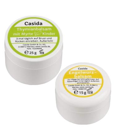 Casida Engelwurzbalsam & Thymianbalsam Myrte Kinder Set 40 g Cr me