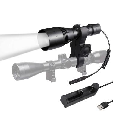 LUMENSHOOTER A8S Infrared Flashlight, Zoomable 850nm Hunting Light IR Illuminator for Night Vision Optics(Not a Regular Light,Must Use with Night Vision Devices)