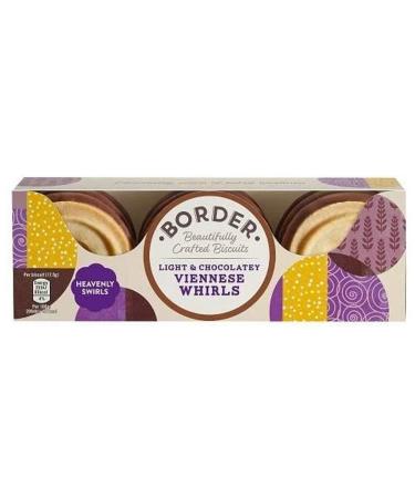 BORDER BISCUITS Light And Chocolatey Viennese Whirls 150 GR