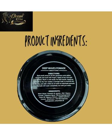 Wave Pomade for Women - Water-Based Hair Cream for 360 Wave Training & Wolfing | Strong Hold & Easy Wash | 4oz Styling Solution - Buy Online on GoSupps.com