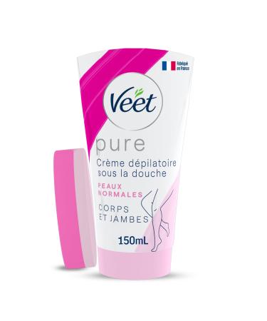 VEET PURE - Hair Removal Cream Under the Shower Body & Legs - Normal Skin - No Odor of Amonia - 150 ml