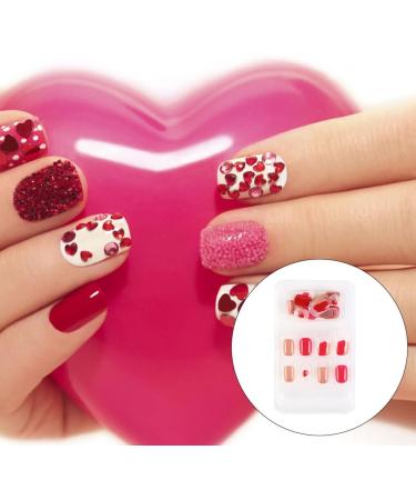 dijiusidy False Nail Perfect Matching Simple to Wear Fingernail Full Coverage Press Type Strong Viscosity Adjustable Paster Type 15 F741 Type 15 F741 - Buy Online on GoSupps.com