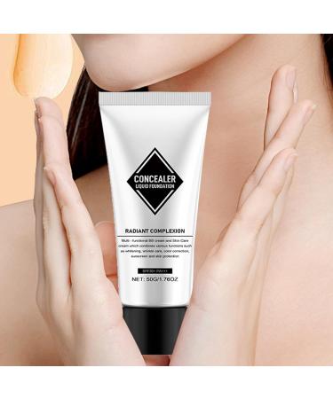 Color-Changing Liquid Foundation Full Coverage Concealer Foundation 1.76 oz Color-Adjusting Foundation | SPF 50+ Tone Correction Makeup Hydrating Skin Care Cream - Buy Online on GoSupps.com