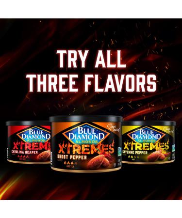 Blue Diamond Almonds XTREMES Carolina Reaper Spicy Snack Nuts 1.5oz - Pack of 12 - Buy Online on GoSupps.com