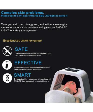 7 Color LED Facial Skin Therapy Mask LED Face Skin Light Treatment Anti-wrinkle Anti-aging Whitening Tender Skin Acne Kit - Buy Online on GoSupps.com