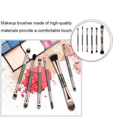 Double Ended Brushing Professional Eyeshadow Brushes Premium Foundation Brushes for Travel Daily Makeup - Buy Online on GoSupps.com