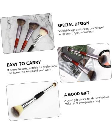 PLAFOPE 3pcs Double-ended Makeup Brush Cosmetic Supplies Cosmetic Brush Blush Brush Artificial Fiber - Buy Online on GoSupps.com