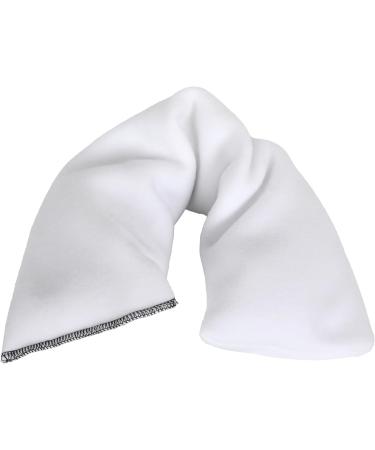 Microwavable Lavender Wheat Bags Plain Fleece Microwave Heat Pack for Back Neck Joints and Shoulder Pain Relief 44cmx13cm (White) Plain Fleece White - Buy Online on GoSupps.com