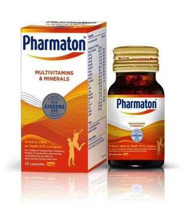 Pharmaton Ginseng Extract G115 (30 Capsules) Swiss Quality New Package Same Formula Clinical Proven
