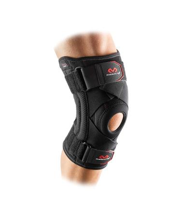 McDavid Knee Brace Support with Side Stays & Compression. Knee Sleeve Cross Straps for Knee Stability, Patellar Tendon Support, Tendonitis, Arthritis Pain Relief, Recovery. X-Large