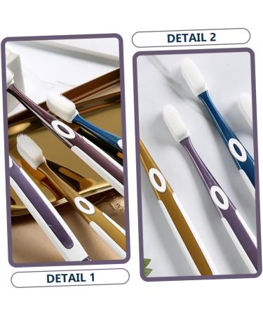 Beavorty 8-Piece Nano Toothbrush Set - Medium-Sized Ergonomic Wear-Resistant Hard Bristles for Adults | Best Teeth Accessories for Optimal Oral Care - Buy Online on GoSupps.com