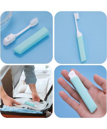 WLLHYF 5 PCS Mini Folding Travel Toothbrush Kit with Case - Portable Soft Bristles for Adult Kid Camping - Buy Online on GoSupps.com