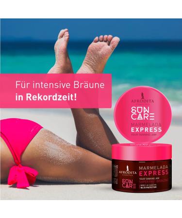 Afrodita Cosmetics Sun Care Browning Accelerator Jam | Fast & Intensive Tan | Organic Coconut Oil Karit & Cocoa Butter | Silicone-Free & Vegan - Buy Online on GoSupps.com