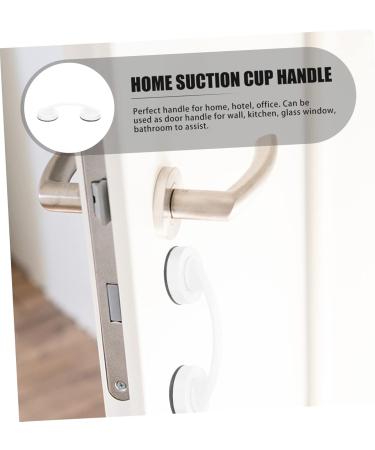 Healeved 2pcs bathroom handrail suction grab bar cabinet handle suction hand Door Knob toilet elder door pull 19.5x6.5x4.5cmx2pcs Whitex2pcs - Buy Online on GoSupps.com