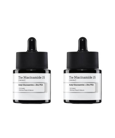 The Niacinamide 15 Serum 0.67 fl. oz. (20 ml) Pack of 2 | Korean Skincare