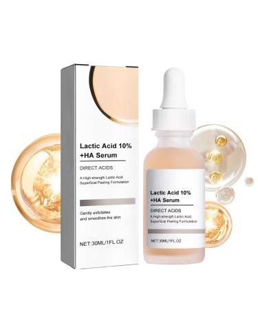 10% Lactic Acid Serum With Hyaluronic Acid Serum For Face 3 In 1 Combine Vitamin C Serum For Face Face Serum For Shrink Pores Hydrated Even Skin Tone Antioxidation Oil Control