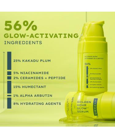 Hyphen Brightening 5% Niacinamide 1% Alpha Arbutin Face Serum | With 25% Kakadu Plum -20X More Vitamin C Serum for Glowing Skin | 56% Glow Actives for Dark Spots & Pigmentation | All Skin Types -30ml - Buy Online on GoSupps.com