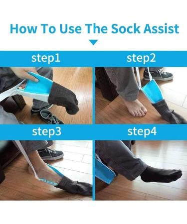 Ultimate Dressing Aid for Socks & Stockings - Support for Seniors & Pregnant Women | Convenient Sock Helper Tool - Buy Online on GoSupps.com