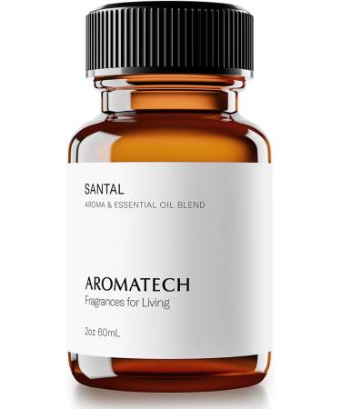 AromaTech Santal Aroma Essential Oil Blend: Luxury Hotel Inspired Aromatherapy with Amber Vanilla Cedar & Sandalwood for Ultrasonic Diffusers (2 Fl Oz (Pack of 1)) - Buy Online on GoSupps.com