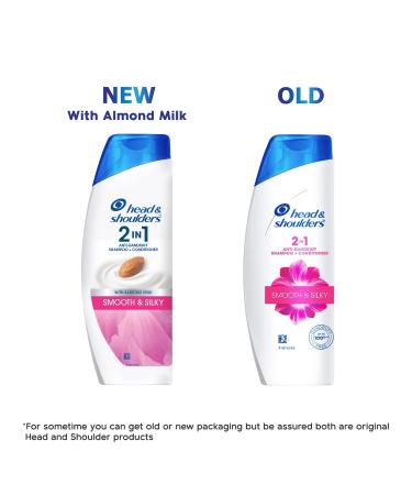 Buy Head & Shoulders Smooth and Silky 2-in-1 Anti Dandruff Shampoo + Conditioner 180ml | International Shipping Available - Buy Online on GoSupps.com