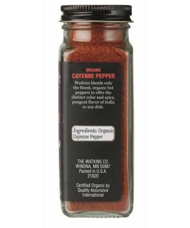 Watkins Gourmet Organic Cayenne Pepper Spice Jar - 2.4 oz | Premium Quality Spice - Buy Online on GoSupps.com